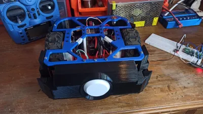 Robot experimental con Odrive y estructura impresa en 3D.